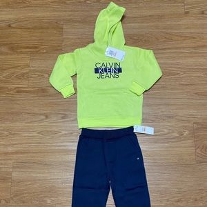 Calvin Klein toddler 2 piece set.  Hoodie and sweatpants